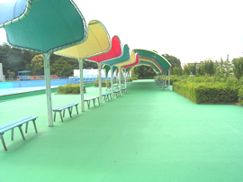 プール塗装（運動公園内）2